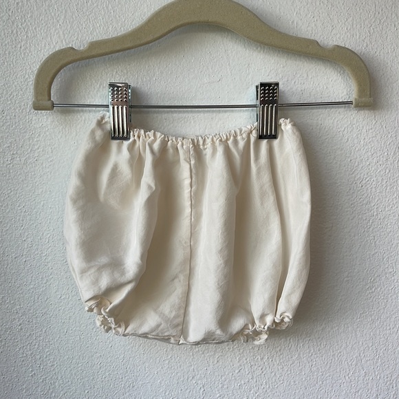 Le Petit Coco Ivory Silk Organza Baby Dress w Matching Bloomers Size 0-6 Month - Picture 5 of 9